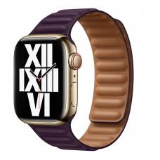 Ремінець Leather Link Apple Watch 38/40/41 mm (Dark Cherry) Ремінець Leather Link Apple Watch 38/40/41 mm (Dark Cherry)