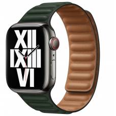 Ремешок Leather Link Apple Watch 42/44/45 mm (Sequoia Green) Ремешок Leather Link Apple Watch 42/44/45 mm (Sequoia Green)