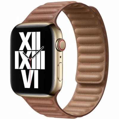 Ремінець Leather Link Apple Watch 42/44/45 mm (Saddle Brown)