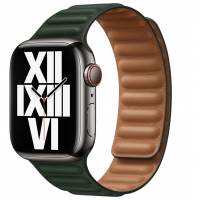 Ремінець Leather Link Apple Watch 38/40/41 mm (Sequoia Green) Ремінець Leather Link Apple Watch 38/40/41 mm (Sequoia Green)