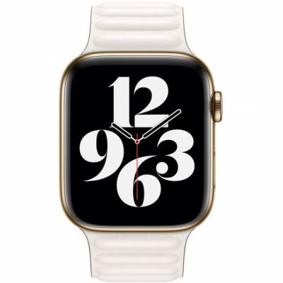 Ремінець Leather Link Apple Watch 38/40/41 mm (White) Ремінець Leather Link Apple Watch 38/40/41 mm (White)