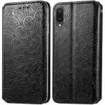 Чехол книжка кожаный Mandala (PU) Samsung Galaxy A02 (Черный)