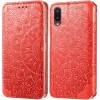Чехол книжка кожаный Mandala (PU) Samsung Galaxy A02 (Красный)