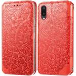 Чехол книжка кожаный Mandala (PU) Samsung Galaxy A02 (Красный)
