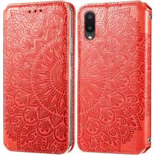 Чехол книжка кожаный Mandala (PU) Samsung Galaxy A02 (Красный) Чехол книжка кожаный Mandala (PU) Samsung Galaxy A02 (Красный)