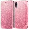 Чехол книжка кожаный Mandala (PU) Samsung Galaxy A02 (Розовый)