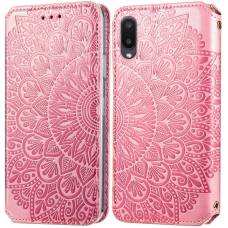 Чехол книжка кожаный Mandala (PU) Samsung Galaxy A02 (Розовый) Чехол книжка кожаный Mandala (PU) Samsung Galaxy A02 (Розовый)