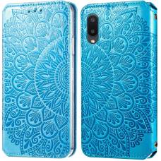 Чохол книжка шкіряна Mandala (PU) Samsung Galaxy A02 (Синій) Чохол книжка шкіряна Mandala (PU) Samsung Galaxy A02 (Синій)