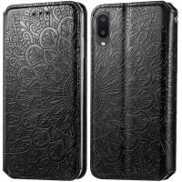 Чехол книжка кожаный Mandala (PU) Samsung Galaxy A02 (Черный) Чехол книжка кожаный Mandala (PU) Samsung Galaxy A02 (Черный)