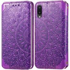 Чохол книжка шкіряна Mandala (PU) Samsung Galaxy A02 (Фіолетовий) Чохол книжка шкіряна Mandala (PU) Samsung Galaxy A02 (Фіолетовий)