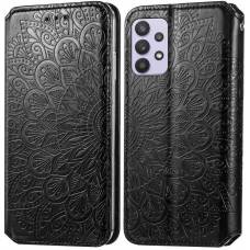 Чехол книжка кожаный Mandala (PU) Samsung Galaxy A72 (Черный) Чехол книжка кожаный Mandala (PU) Samsung Galaxy A72 (Черный)