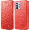 Чехол книжка кожаный Mandala (PU) Samsung Galaxy A72 (Красный)