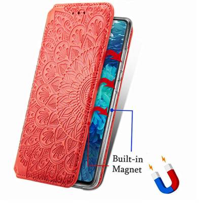 Чехол книжка кожаный Mandala (PU) Samsung Galaxy A72 (Красный) Чехол книжка кожаный Mandala (PU) Samsung Galaxy A72 (Красный)
