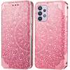 Чохол книжка шкіряна Mandala (PU) Samsung Galaxy A72 (Рожевий)
