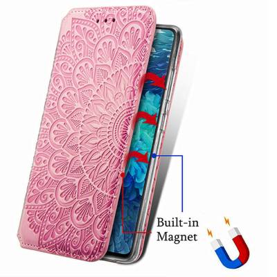 Чохол книжка шкіряна Mandala (PU) Samsung Galaxy A72 (Рожевий) Чохол книжка шкіряна Mandala (PU) Samsung Galaxy A72 (Рожевий)