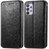 Чохол книжка шкіряна Mandala (PU) Samsung Galaxy A72 (Чорний)