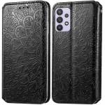 Чехол книжка кожаный Mandala (PU) Samsung Galaxy A72 (Черный)