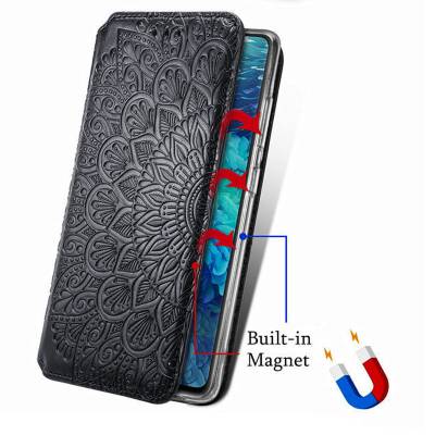 Чохол книжка шкіряна Mandala (PU) Samsung Galaxy A72 (Чорний) Чохол книжка шкіряна Mandala (PU) Samsung Galaxy A72 (Чорний)