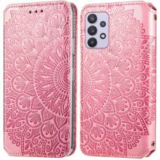 Чехол книжка кожаный Mandala (PU) Samsung Galaxy A72 (Розовый) Чехол книжка кожаный Mandala (PU) Samsung Galaxy A72 (Розовый)