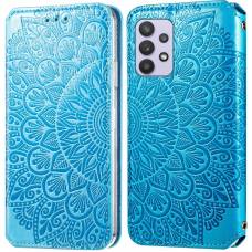 Чехол книжка кожаный Mandala (PU) Samsung Galaxy A72 (Синий) Чехол книжка кожаный Mandala (PU) Samsung Galaxy A72 (Синий)