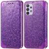 Чохол книжка шкіряна Mandala (PU) Samsung Galaxy A72 (Фіолетовий)