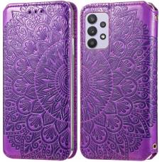 Чехол книжка кожаный Mandala (PU) Samsung Galaxy A72 (Фиолетовый) Чехол книжка кожаный Mandala (PU) Samsung Galaxy A72 (Фиолетовый)