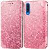 Чехол книжка кожаный Mandala (PU) Samsung Galaxy A30s (Розовый)