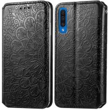 Чехол книжка кожаный Mandala (PU) Samsung Galaxy A50 (Черный) Чехол книжка кожаный Mandala (PU) Samsung Galaxy A50 (Черный)
