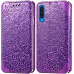 Чехол книжка кожаный Mandala (PU) Samsung Galaxy A50 (Фиолетовый)