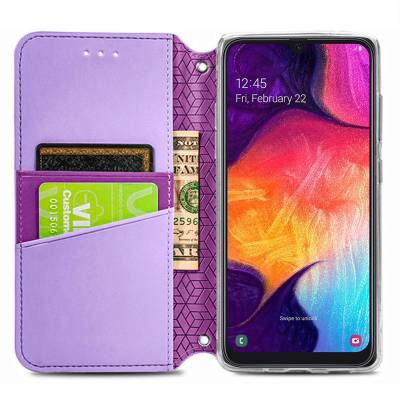 Чехол книжка кожаный Mandala (PU) Samsung Galaxy A30s (Фиолетовый) Чехол книжка кожаный Mandala (PU) Samsung Galaxy A30s (Фиолетовый)