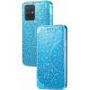 Чехол книжка кожаный Mandala (PU) Samsung Galaxy A51 (Синий)