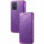 Чехол книжка кожаный Mandala (PU) Samsung Galaxy A51 (Фиолетовый)