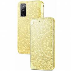 Чехол книжка кожаный Mandala (PU) Samsung Galaxy S20 FE (Золотой) Чехол книжка кожаный Mandala (PU) Samsung Galaxy S20 FE (Золотой)