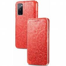 Чехол книжка кожаный Mandala (PU) Samsung Galaxy S20 FE (Красный) Чехол книжка кожаный Mandala (PU) Samsung Galaxy S20 FE (Красный)