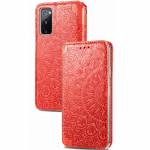 Чехол книжка кожаный Mandala (PU) Samsung Galaxy S20 FE (Красный)