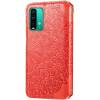 Чехол книжка кожаный Mandala (PU) Xiaomi Redmi 9T (Красный) Чехол книжка кожаный Mandala (PU) Xiaomi Redmi 9T (Красный)