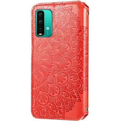 Чехол книжка кожаный Mandala (PU) Xiaomi Redmi 9T (Красный) Чехол книжка кожаный Mandala (PU) Xiaomi Redmi 9T (Красный)