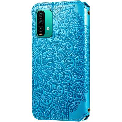 Чохол книжка шкіряна Mandala (PU) Xiaomi Redmi 9T (Синій) Чохол книжка шкіряна Mandala (PU) Xiaomi Redmi 9T (Синій)