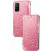 Чехол книжка кожаный Mandala (PU) Xiaomi Mi 10T Pro (Розовый)