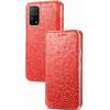 Чехол книжка кожаный Mandala (PU) Xiaomi Mi 10T (Красный)