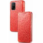 Чехол книжка кожаный Mandala (PU) Xiaomi Mi 10T (Красный)