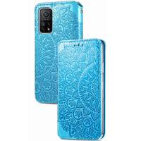 Чехол книжка кожаный Mandala (PU) Xiaomi Mi 10T Pro (Синий) Чехол книжка кожаный Mandala (PU) Xiaomi Mi 10T Pro (Синий)