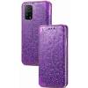 Чехол книжка кожаный Mandala (PU) Xiaomi Mi 10T (Фиолетовый)