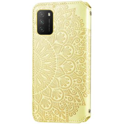 Чехол книжка кожаный Mandala (PU) Xiaomi Poco M3 (Золотой) Чехол книжка кожаный Mandala (PU) Xiaomi Poco M3 (Золотой)