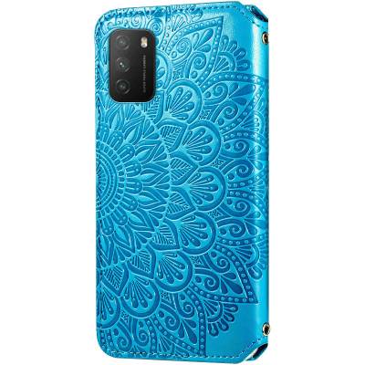 Чехол книжка кожаный Mandala (PU) Xiaomi Poco M3 (Синий) Чехол книжка кожаный Mandala (PU) Xiaomi Poco M3 (Синий)