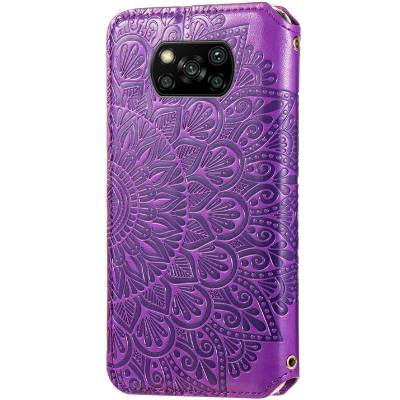 Чехол книжка кожаный Mandala (PU) Xiaomi Poco X3 Pro (Фиолетовый) Чехол книжка кожаный Mandala (PU) Xiaomi Poco X3 Pro (Фиолетовый)