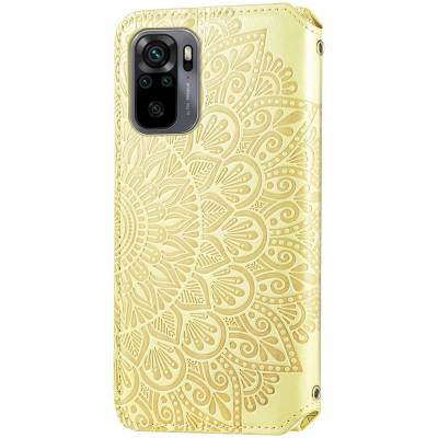 Чехол книжка кожаный Mandala (PU) Xiaomi Redmi Note 10 (Золотой) Чехол книжка кожаный Mandala (PU) Xiaomi Redmi Note 10 (Золотой)