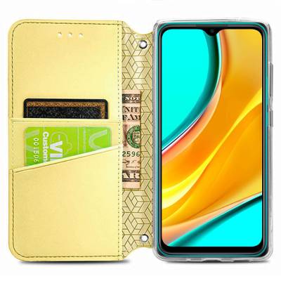 Чехол книжка кожаный Mandala (PU) Xiaomi Redmi Note 10 (Золотой) Чехол книжка кожаный Mandala (PU) Xiaomi Redmi Note 10 (Золотой)