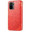 Чехол книжка кожаный Mandala (PU) Xiaomi Redmi Note 10 (Красный) Чехол книжка кожаный Mandala (PU) Xiaomi Redmi Note 10 (Красный)