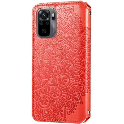 Чехол книжка кожаный Mandala (PU) Xiaomi Redmi Note 10 (Красный) Чехол книжка кожаный Mandala (PU) Xiaomi Redmi Note 10 (Красный)
